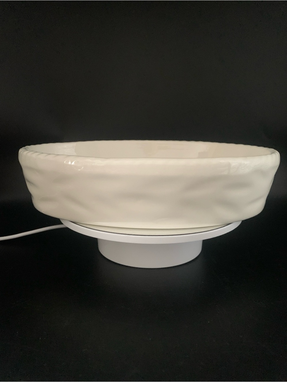 Vintage Stangl Pottery Cookrite Ovenware Hand Crafted Dish Ivory 8” 1960 Trenton